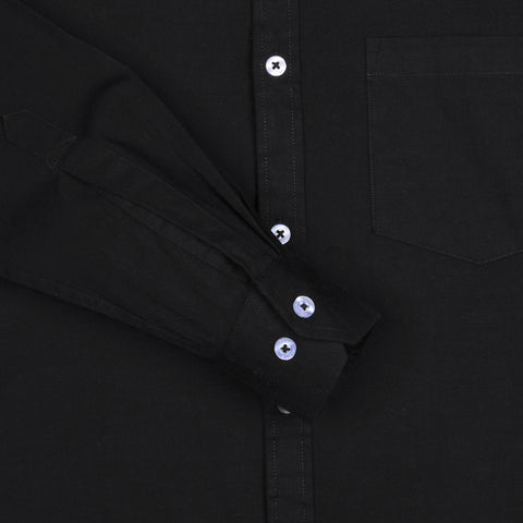 Men Black Linen Shirt