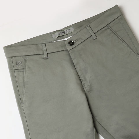 Men Olive Green Chinos