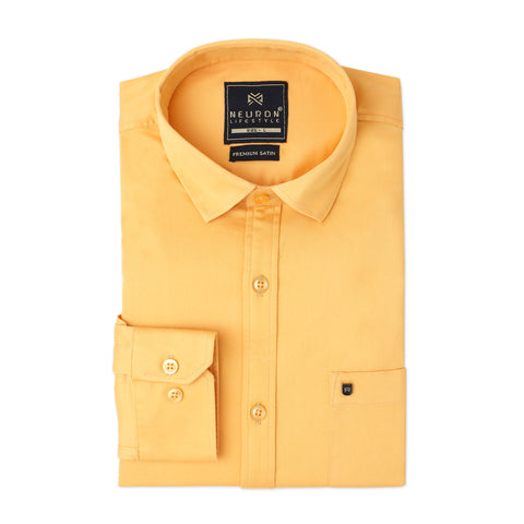 Men Amber Satin Cotton Formal Shirt