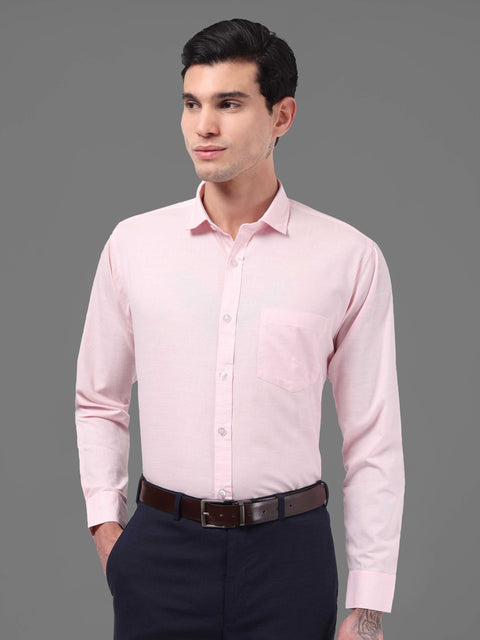 Men Pink Linen Shirt