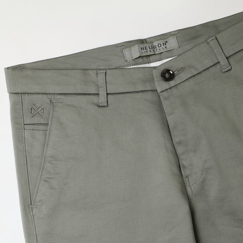 Men Olive Green Chinos
