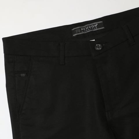 Men Jade Black Trouser With Bone Pocket
