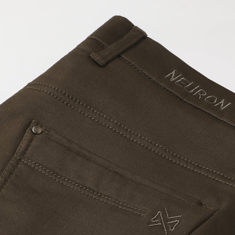 Men Brown Trouser With Patch Pocket