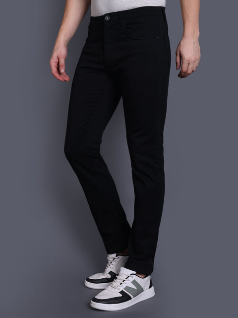 Men Jade Black Regular Fit Jeans