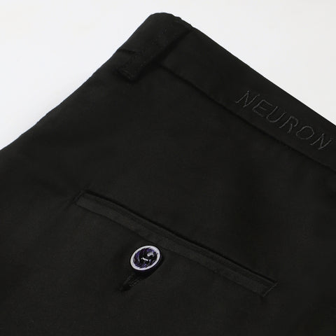 Men Black Cotton chinos