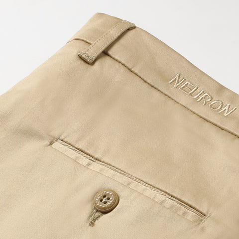Men Beige Cotton Chinos