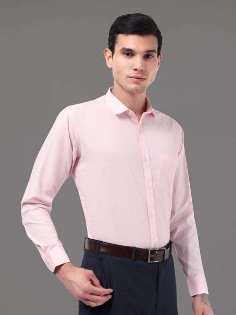 Men Pink Linen Shirt