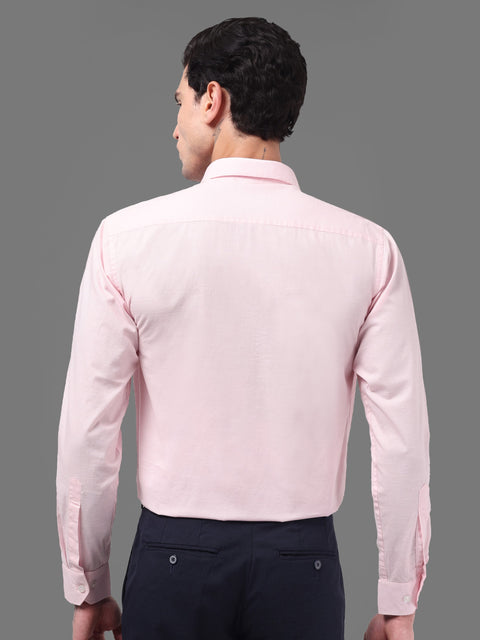 Men Pink Linen Shirt