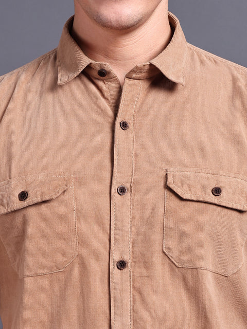 MEN CORAL CORDUROY SHIRT