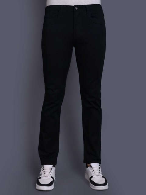 Men Jade Black Regular Fit Jeans