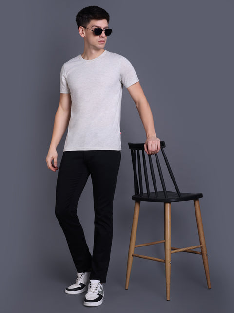Men Jade Black Regular Fit Jeans