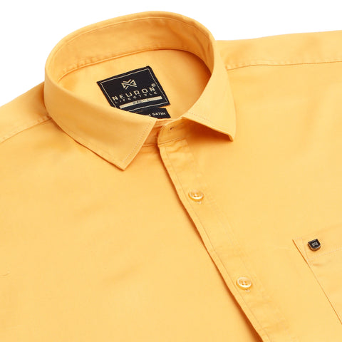 Men Amber Satin Cotton Formal Shirt