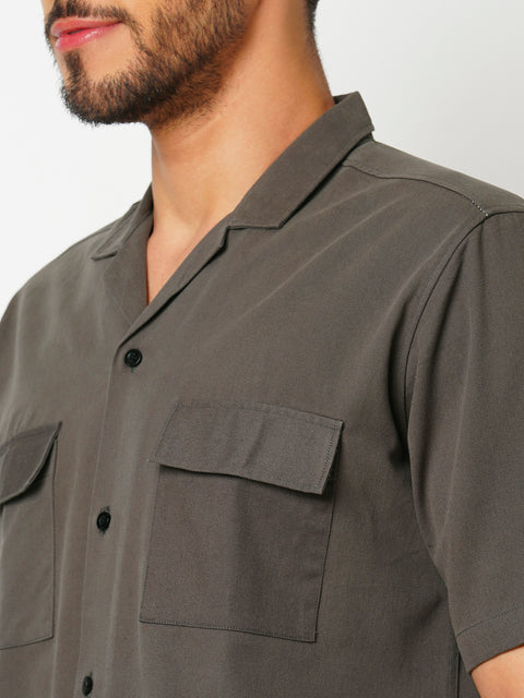 Men Mid Grey Co-ord Set