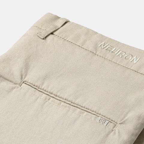 Men Cream Dobby Trouser
