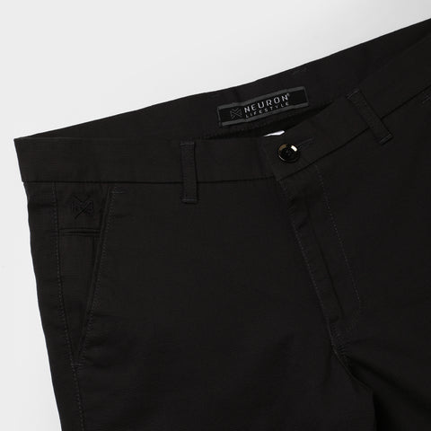 Men Brown Dobby Trouser