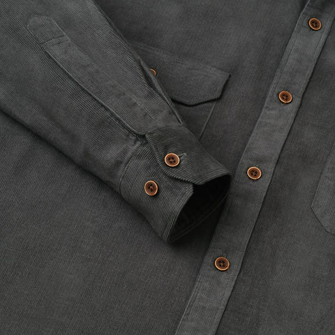 Mid Grey Corduroy Shirt