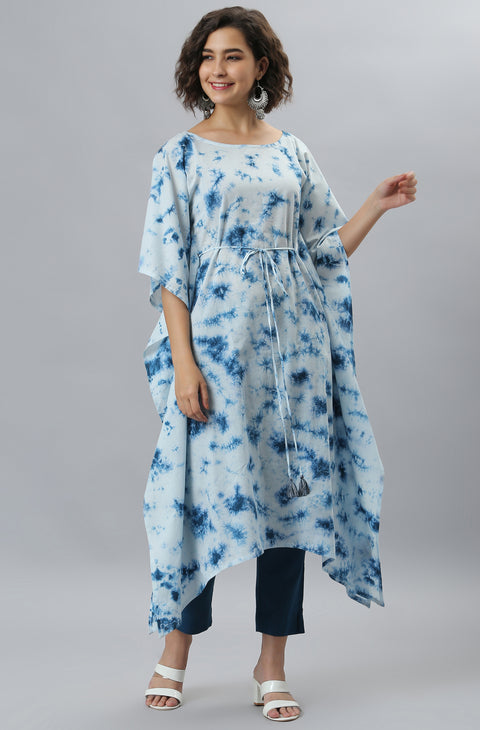 Dyed Kaftan Cotton Kurta (JNE3836-KR)