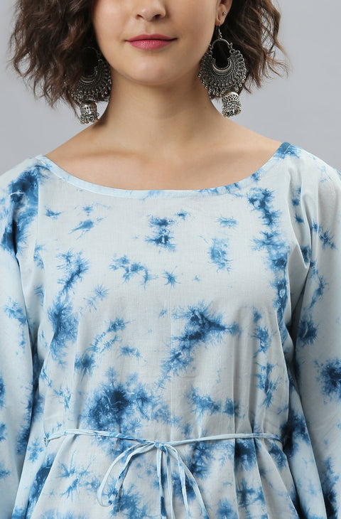Dyed Kaftan Cotton Kurta (JNE3836-KR)