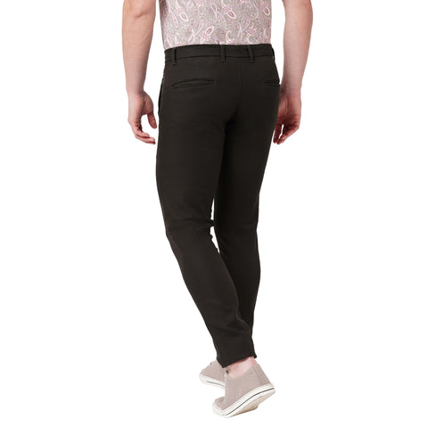 Men Dark Brown trouser With Bone Pocket
