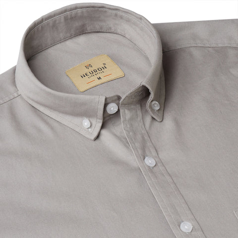 Men Grey Oxford Shirt