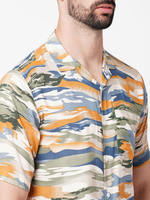 Yellow Camo Printed Co-ord Set