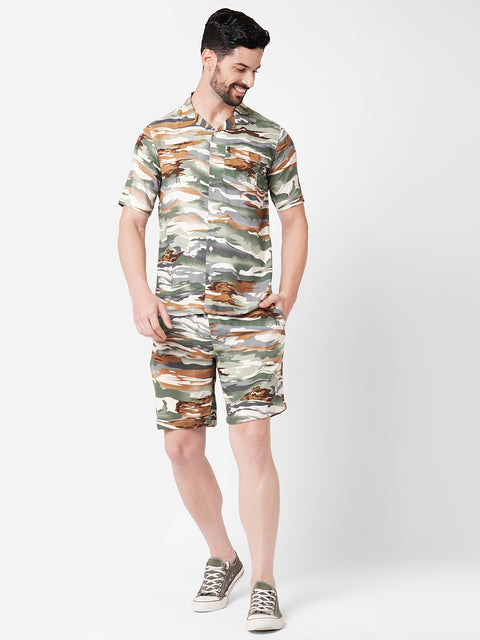Green Camo Printed Co-ord Set
