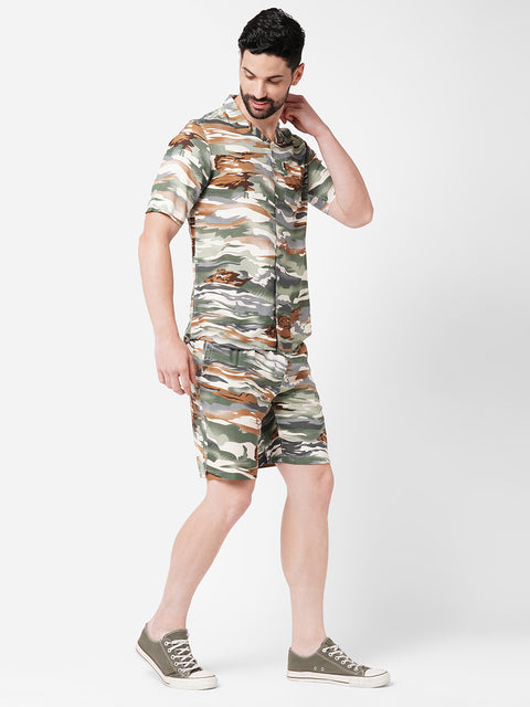 Green Camo Printed Co-ord Set