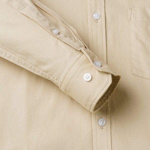 Men Cream Oxford Shirt