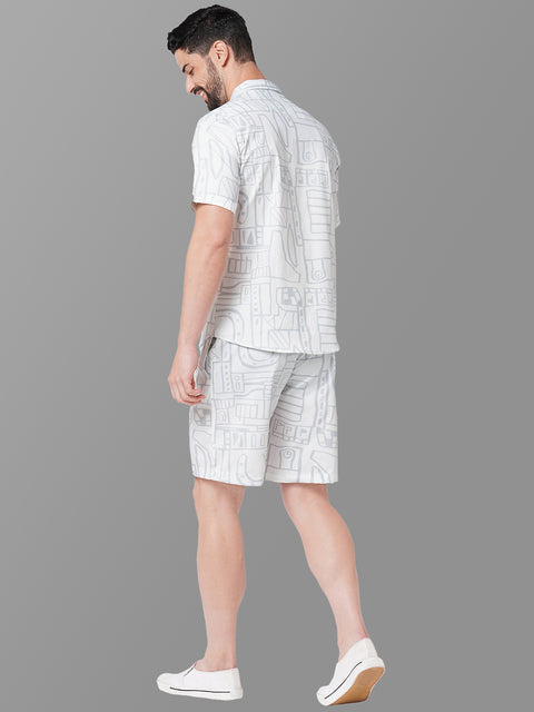 MEN GREY CO-ORD SET