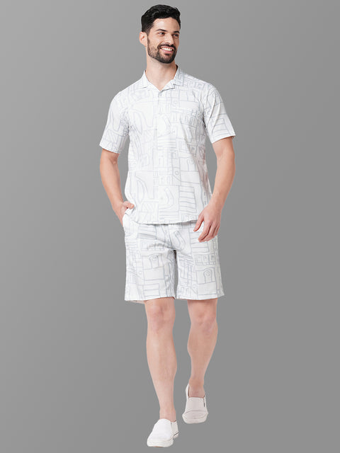 MEN GREY CO-ORD SET