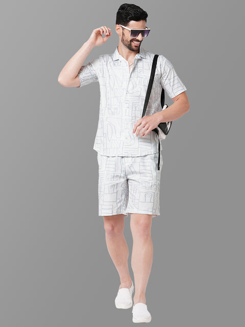 MEN GREY CO-ORD SET