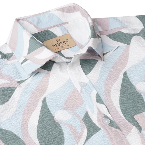 Popcorn Printed Half Sleeves shirt (Pink101)