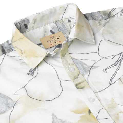 Pencil Art Grey Half Sleeves Shirt