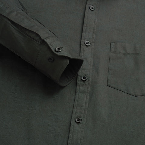 Men Steel Grey Printed Full Sleeve Shirt