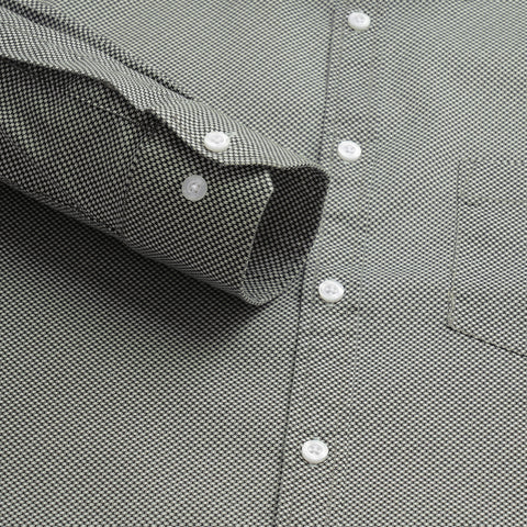 Men Black Dotted Printed Full Sleeve Shirt