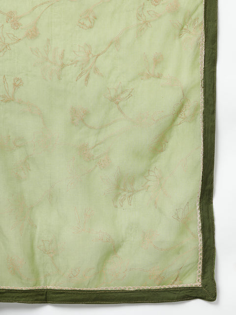 Women Green Solid Kurta Set (Set317)