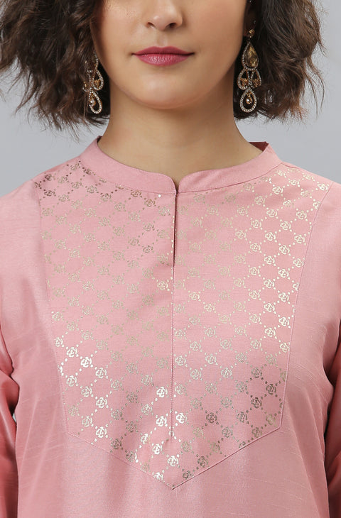 Women Pink Ethnic Motifs Printed Regular Kurta with Trousers (SET319)