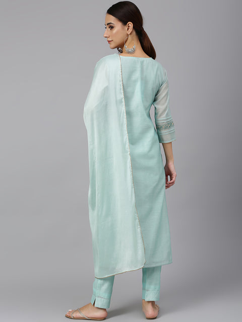 Women Embroidered Thread Work Kurta Set (Set561)