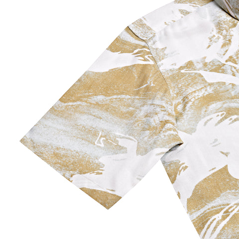 Mustard Printed Half Sleeves Shirt