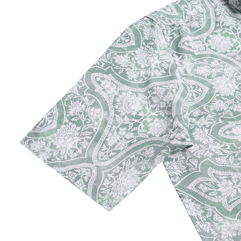 Green Zest Printed Half Sleeves shirt
