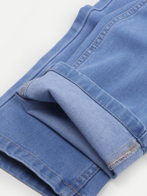 Men Ice Blue Regular Fit Jeans