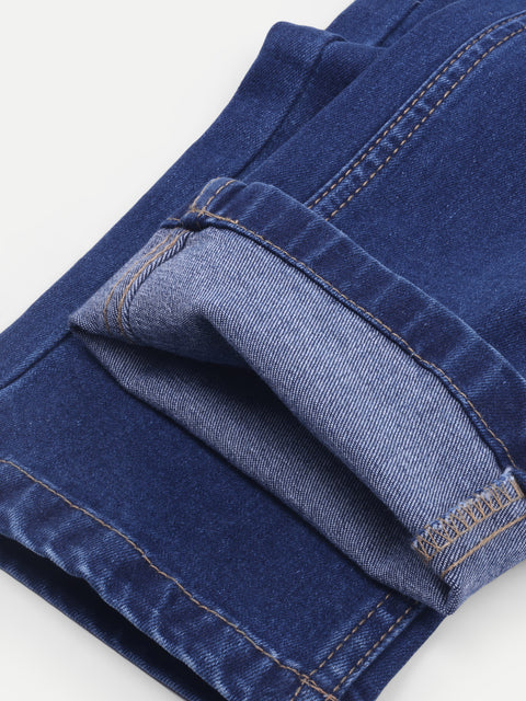 Men Raw Blue Regular Fit Jeans