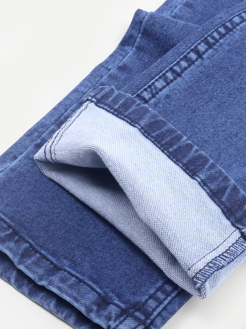 Men Denim Blue Regular Fit Jeans