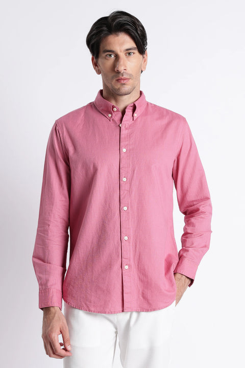 Premium Men Light Pink Oxford Shirt