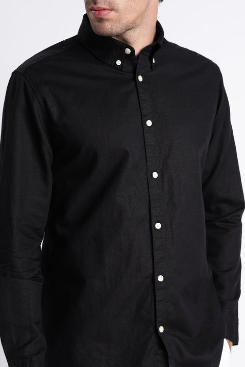 Premium Men Black Oxford Shirt