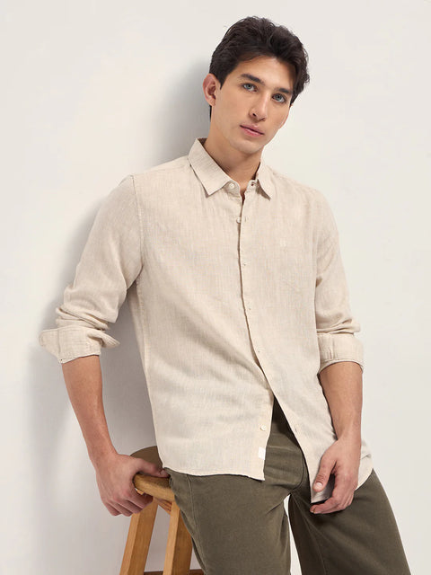 Premium Men Cream Oxford Shirt