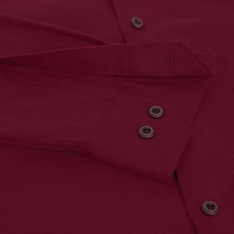Men Red Casual  Linen shirt