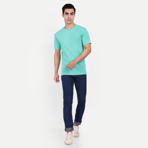 Sea Green Plain T-shirt