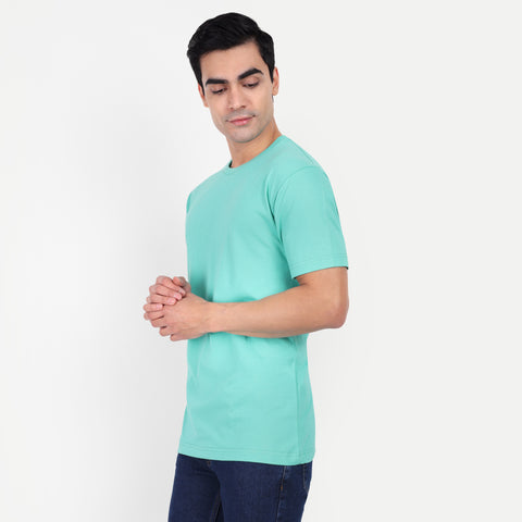 Sea Green Plain T-shirt